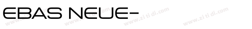 ebas Neue字体转换 ebas Neue字体转换